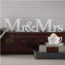 Mr & Mrs Wooden Sign 